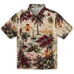 Iowa State Cyclones Hawaiian Shirt - Custom Island Voyage Red Beige 1 iowa-state-cyclones-hawaiian-shirt-custom-island-voyage-red-beige-best-selling