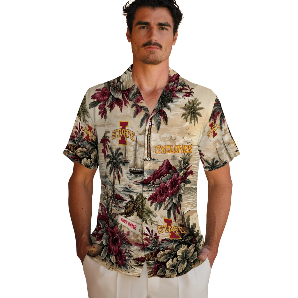 iowa-state-cyclones-hawaiian-shirt-custom-island-voyage-red-beige-fashion-forward