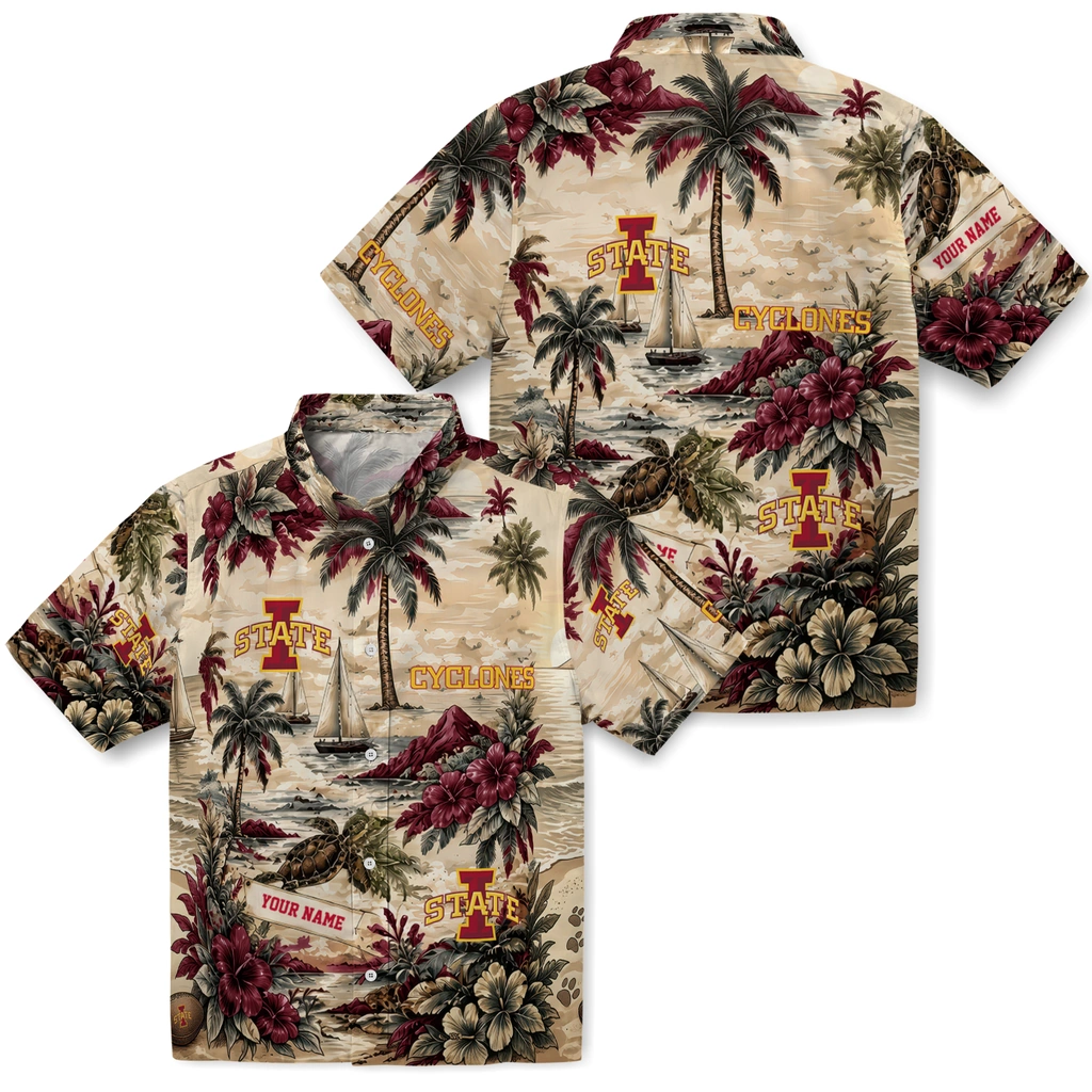iowa-state-cyclones-hawaiian-shirt-custom-island-voyage-red-beige-high-quality