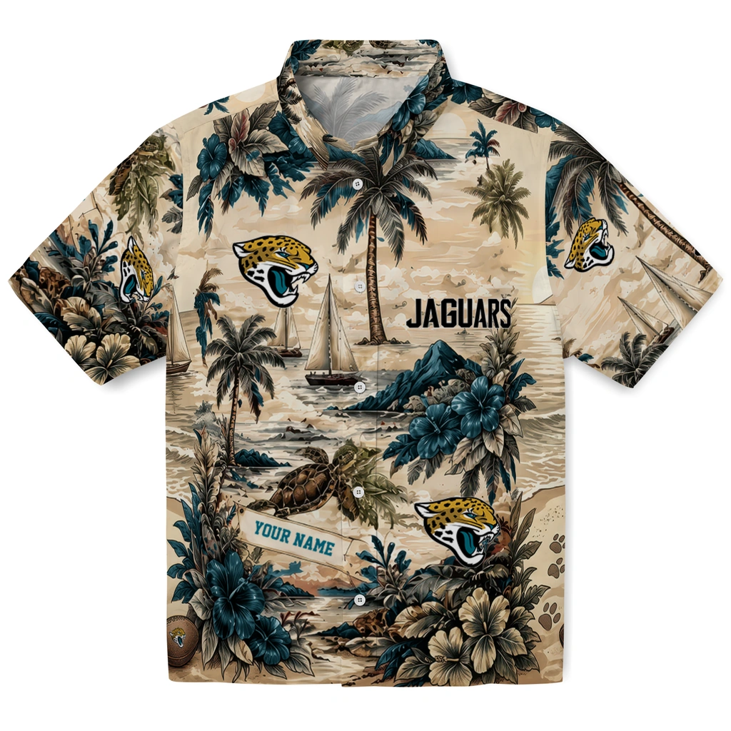 jacksonville-jaguars-hawaiian-shirt-personalized-island-voyage-teal-beige-best-selling jacksonville jaguars hawaiian shirt personalized island voyage teal beige best selling