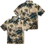 jacksonville-jaguars-hawaiian-shirt-personalized-island-voyage-teal-beige-best-selling