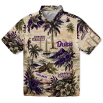 James Madison Dukes Hawaiian Shirt - Customized Island Voyage Purple Beige 1 james-madison-dukes-hawaiian-shirt-customized-island-voyage-purple-beige-best-selling