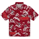 Kansas City Chiefs Hawaiian Shirt - Personalized Wave Florals Red 1 kansas-city-chiefs-hawaiian-shirt-personalized-wave-florals-red-best-selling