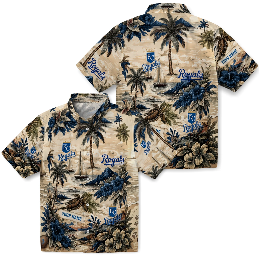 kansas-city-royals-hawaiian-shirt-personalized-island-voyage-royal-blue-beige-high-quality