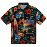 Kansas Jayhawks Hawaiian Shirt - Custom Scenic Collage Black Green 1 kansas-jayhawks-hawaiian-shirt-custom-scenic-collage-black-green-best-selling
