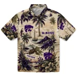 Kansas State Wildcats Hawaiian Shirt - Customized Island Voyage Purple Beige 1 kansas-state-wildcats-hawaiian-shirt-customized-island-voyage-purple-beige-best-selling