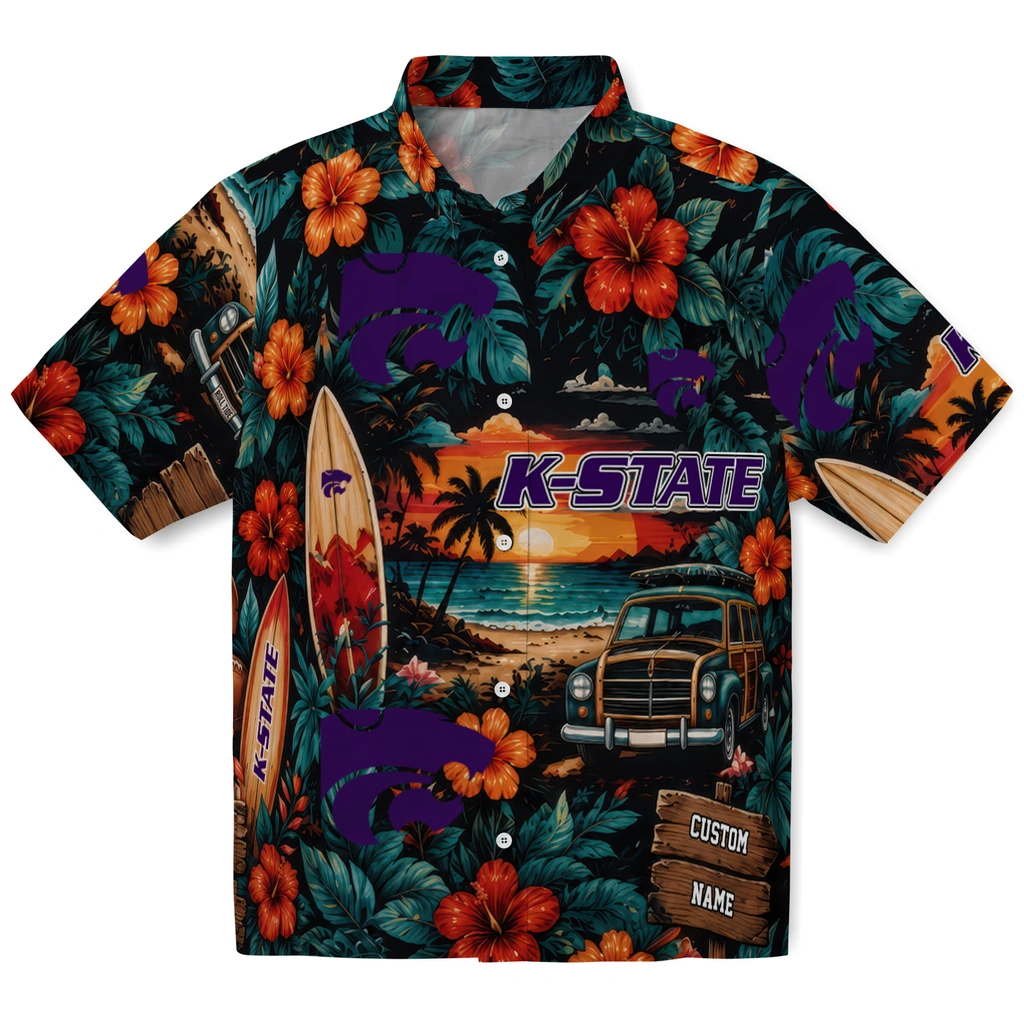 kansas-state-wildcats-hawaiian-shirt-personalized-scenic-collage-black-green-best-selling kansas state wildcats hawaiian shirt personalized scenic collage black green best selling