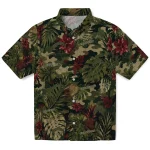 Los Angeles Chargers Hawaiian Shirt - Customized Foliage Camo Dark Olive Green 1 los-angeles-chargers-hawaiian-shirt-customized-foliage-camo-dark-olive-green-best-selling