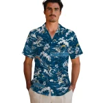 los-angeles-chargers-hawaiian-shirt-customized-wave-florals-blue-best-selling