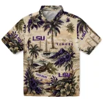 LSU Tigers Hawaiian Shirt - Personalized Island Voyage Purple Beige 1 lsu-tigers-hawaiian-shirt-personalized-island-voyage-purple-beige-best-selling