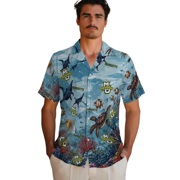 marquette-golden-eagles-hawaiian-shirt-custom-coral-reef-aqua-fashion-forward