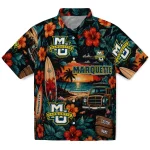 marquette-golden-eagles-hawaiian-shirt-custom-scenic-collage-black-green-best-selling