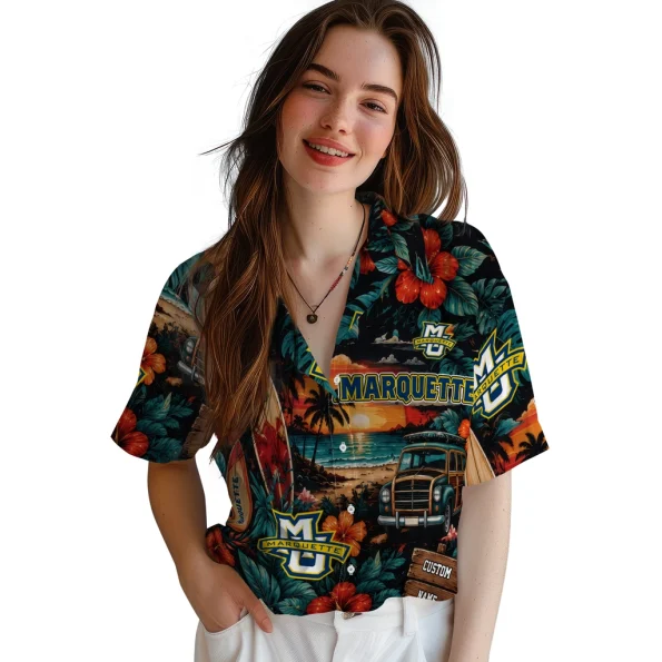marquette-golden-eagles-hawaiian-shirt-custom-scenic-collage-black-green-latest-model