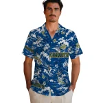 marquette-golden-eagles-hawaiian-shirt-customized-wave-florals-blue-best-selling