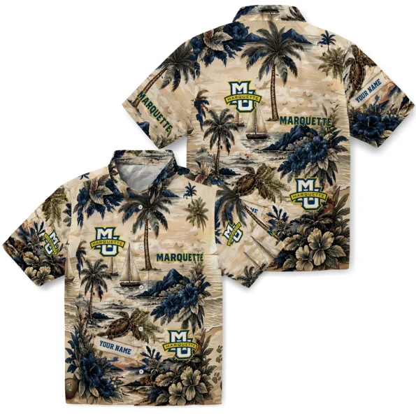 marquette-golden-eagles-hawaiian-shirt-personalized-island-voyage-blue-beige-high-quality
