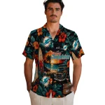 miami-dolphins-hawaiian-shirt-personalized-scenic-collage-black-green-best-selling