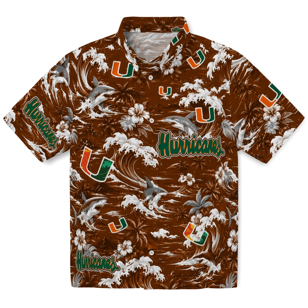 miami-hurricanes-hawaiian-shirt-custom-wave-florals-orange-best-selling miami hurricanes hawaiian shirt custom wave florals orange best selling
