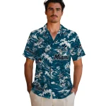 miami-marlins-hawaiian-shirt-customized-wave-florals-blue-best-selling