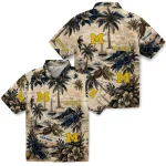 michigan-wolverines-hawaiian-shirt-custom-island-voyage-blue-beige-best-selling