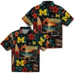 michigan-wolverines-hawaiian-shirt-customized-scenic-collage-black-green-best-selling