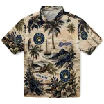 Milwaukee Brewers Hawaiian Shirt - Custom Island Voyage Navy Blue Beige 1 milwaukee-brewers-hawaiian-shirt-custom-island-voyage-navy-blue-beige-best-selling