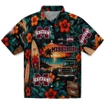 Mississippi State Bulldogs Hawaiian Shirt - Personalized Scenic Collage Black Green 1 mississippi-state-bulldogs-hawaiian-shirt-personalized-scenic-collage-black-green-best-selling