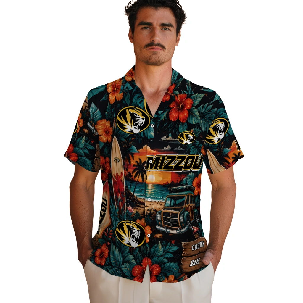 missouri-tigers-hawaiian-shirt-custom-scenic-collage-black-green-fashion-forward