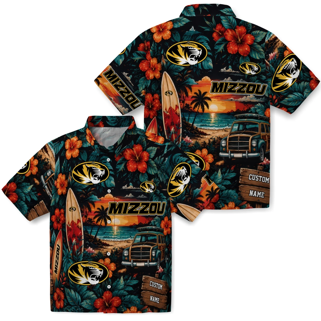 missouri-tigers-hawaiian-shirt-custom-scenic-collage-black-green-high-quality