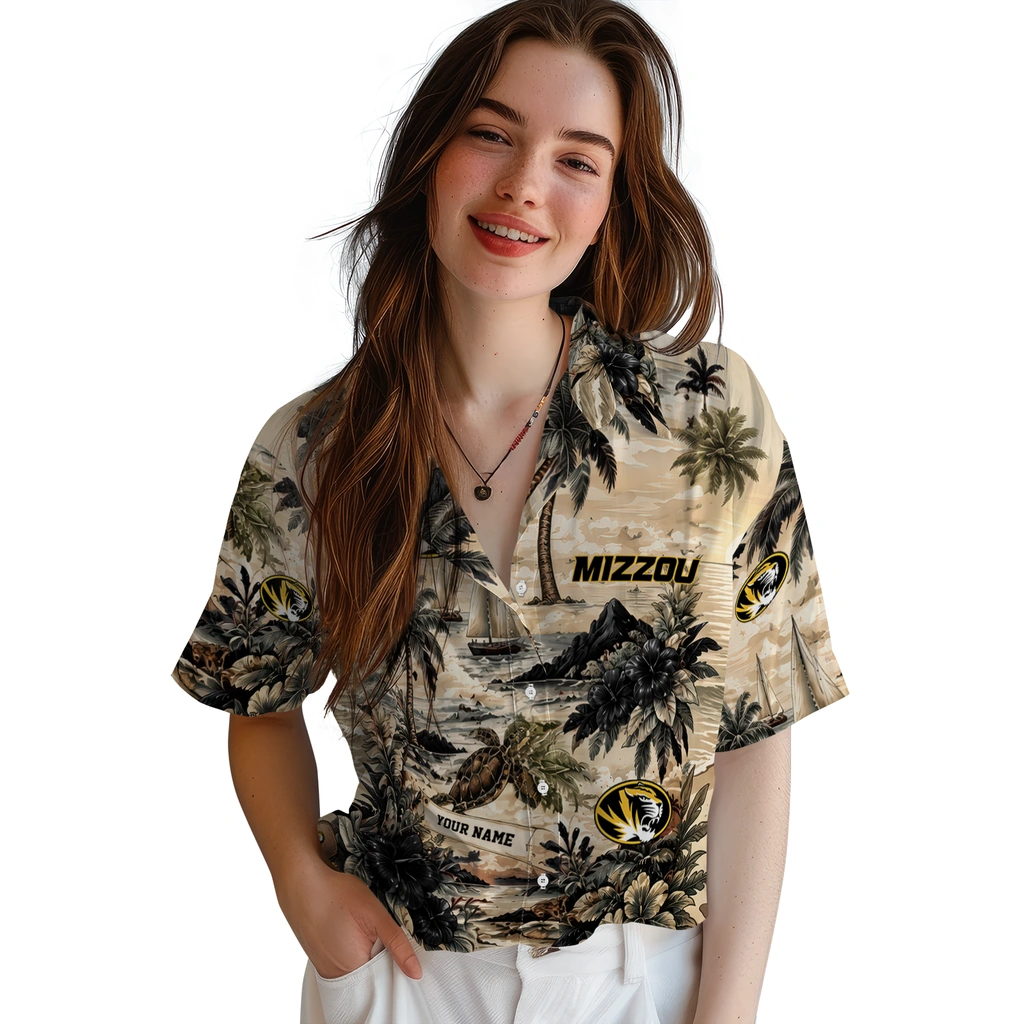 missouri-tigers-hawaiian-shirt-personalized-island-voyage-black-beige-latest-model