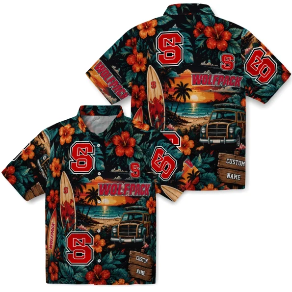 nc-state-wolfpack-hawaiian-shirt-custom-scenic-collage-black-green-high-quality