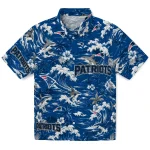 New England Patriots Hawaiian Shirt - Personalized Wave Florals Blue 1 new-england-patriots-hawaiian-shirt-personalized-wave-florals-blue-best-selling