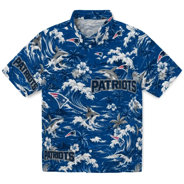 new-england-patriots-hawaiian-shirt-personalized-wave-florals-blue-best-selling new england patriots hawaiian shirt personalized wave florals blue best selling