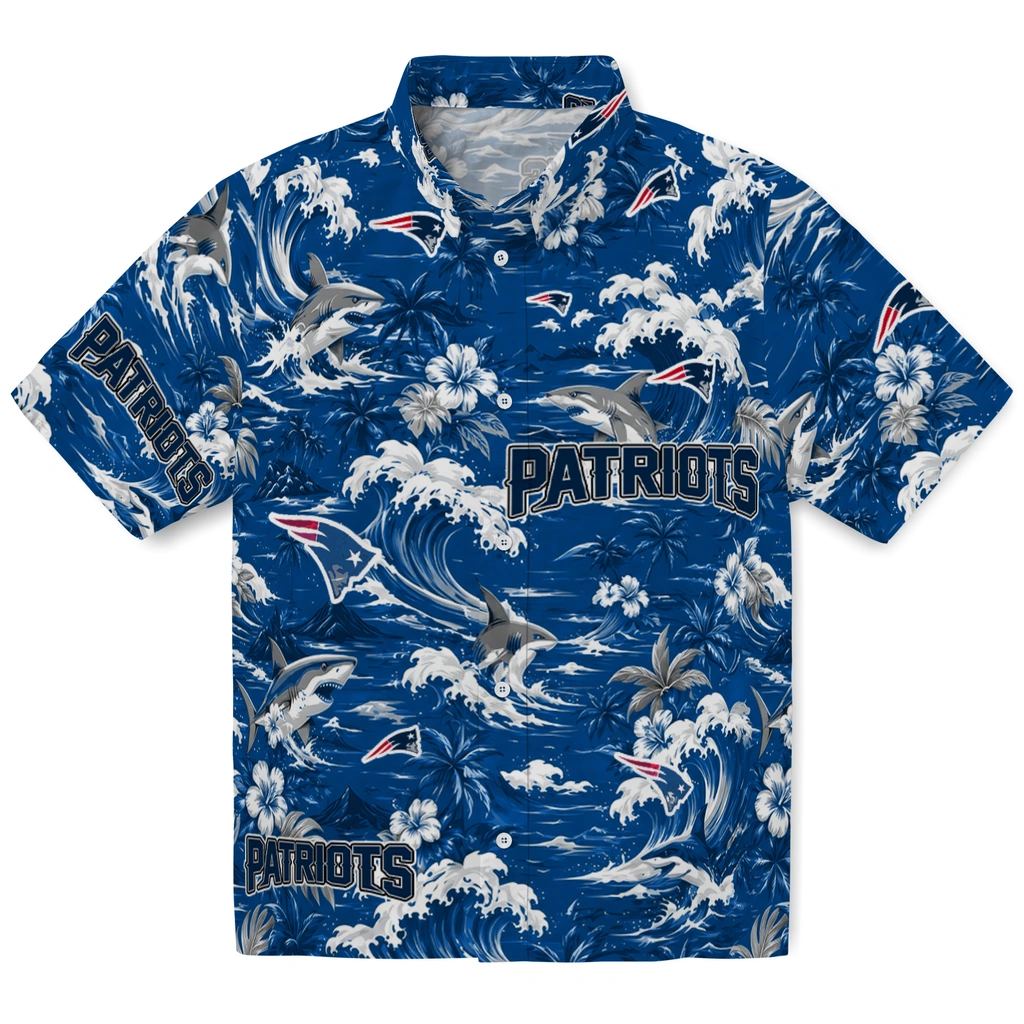new-england-patriots-hawaiian-shirt-personalized-wave-florals-blue-best-selling new england patriots hawaiian shirt personalized wave florals blue best selling