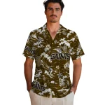 new-orleans-saints-hawaiian-shirt-custom-wave-florals-gold-best-selling