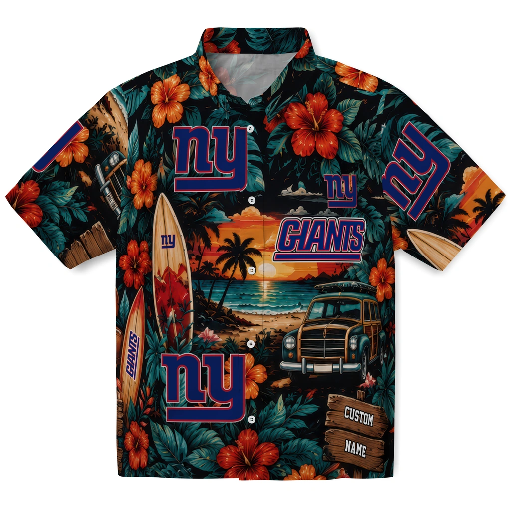 new-york-giants-hawaiian-shirt-custom-scenic-collage-black-green-best-selling new york giants hawaiian shirt custom scenic collage black green best selling