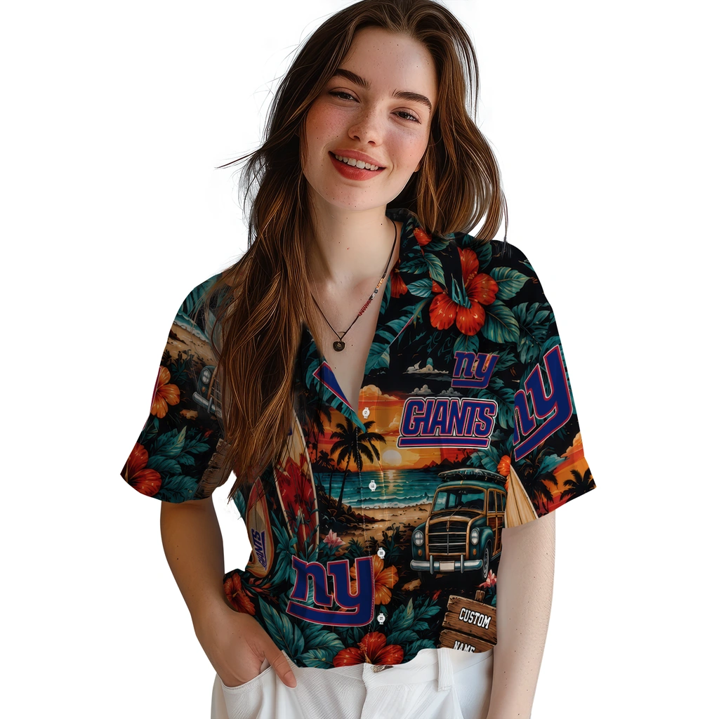 new-york-giants-hawaiian-shirt-custom-scenic-collage-black-green-latest-model