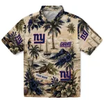 New York Giants Hawaiian Shirt - Personalized Island Voyage Blue Beige 1 new-york-giants-hawaiian-shirt-personalized-island-voyage-blue-beige-best-selling