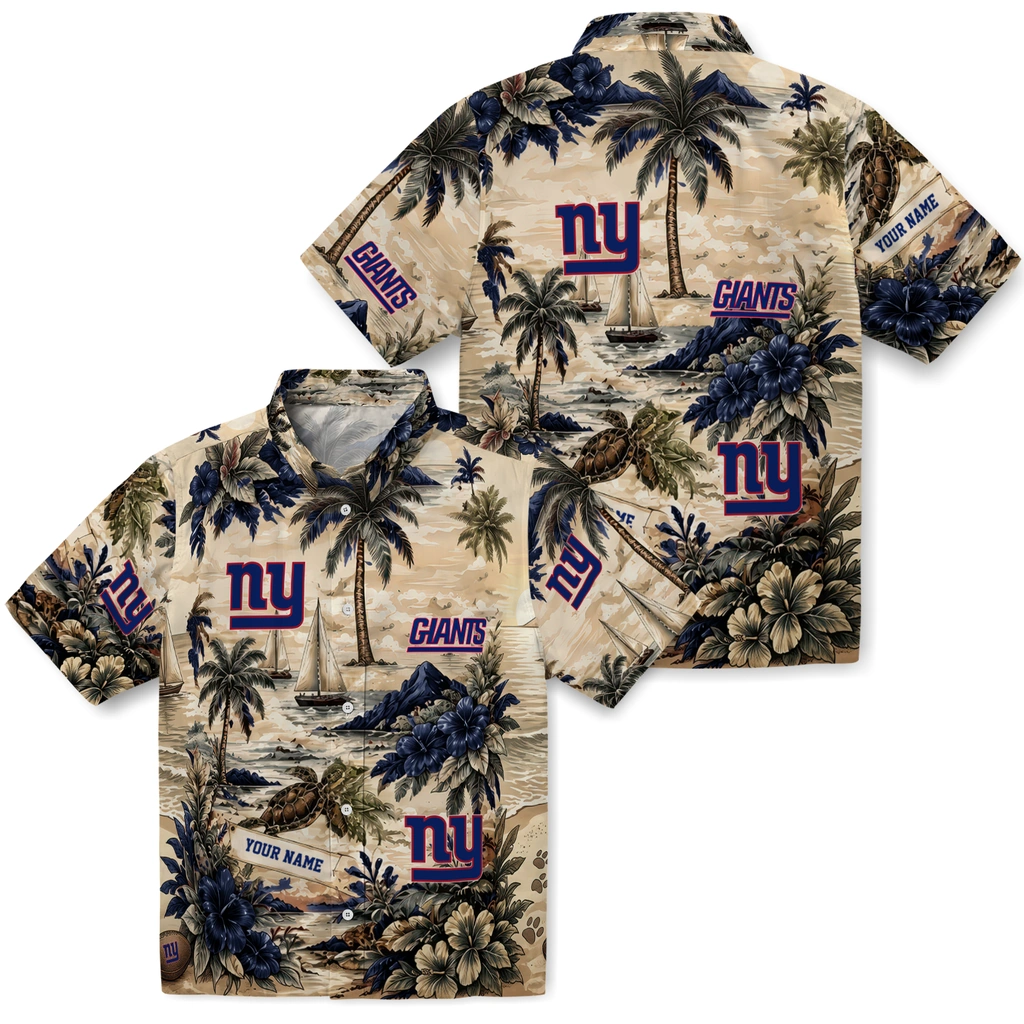 new-york-giants-hawaiian-shirt-personalized-island-voyage-blue-beige-high-quality