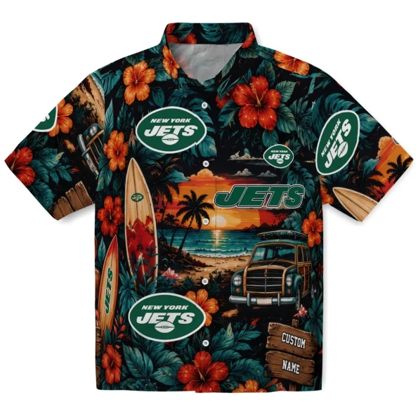 new-york-jets-hawaiian-shirt-customized-scenic-collage-black-green-best-selling new york jets hawaiian shirt customized scenic collage black green best selling