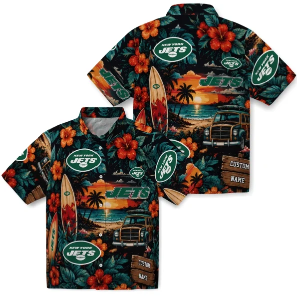 new-york-jets-hawaiian-shirt-customized-scenic-collage-black-green-high-quality