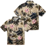 new-york-yankees-hawaiian-shirt-custom-island-voyage-navy-beige-best-selling