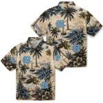 north-carolina-tar-heels-hawaiian-shirt-customized-island-voyage-light-blue-beige-best-selling