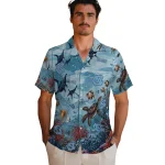 north-carolina-tar-heels-hawaiian-shirt-personalized-coral-reef-aqua-best-selling