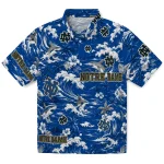 Notre Dame Fighting Irish Hawaiian Shirt - Customized Wave Florals Navy 1 notre-dame-fighting-irish-hawaiian-shirt-customized-wave-florals-navy-best-selling