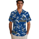 notre-dame-fighting-irish-hawaiian-shirt-customized-wave-florals-navy-best-selling