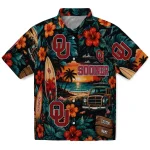 Oklahoma Sooners Hawaiian Shirt - Custom Scenic Collage Black Green 1 oklahoma-sooners-hawaiian-shirt-custom-scenic-collage-black-green-best-selling