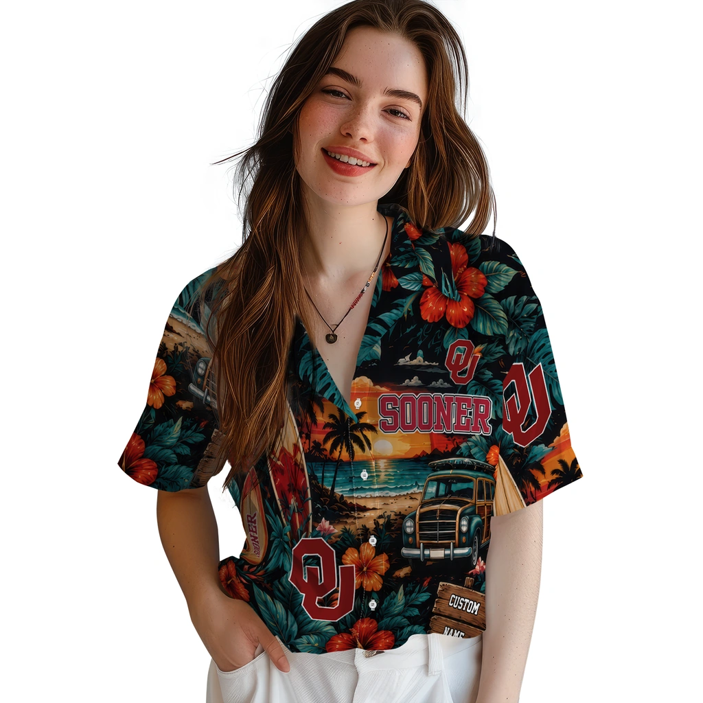 oklahoma-sooners-hawaiian-shirt-custom-scenic-collage-black-green-latest-model