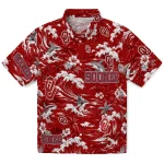 Oklahoma Sooners Hawaiian Shirt - Customized Wave Florals Crimson 1 oklahoma-sooners-hawaiian-shirt-customized-wave-florals-crimson-best-selling