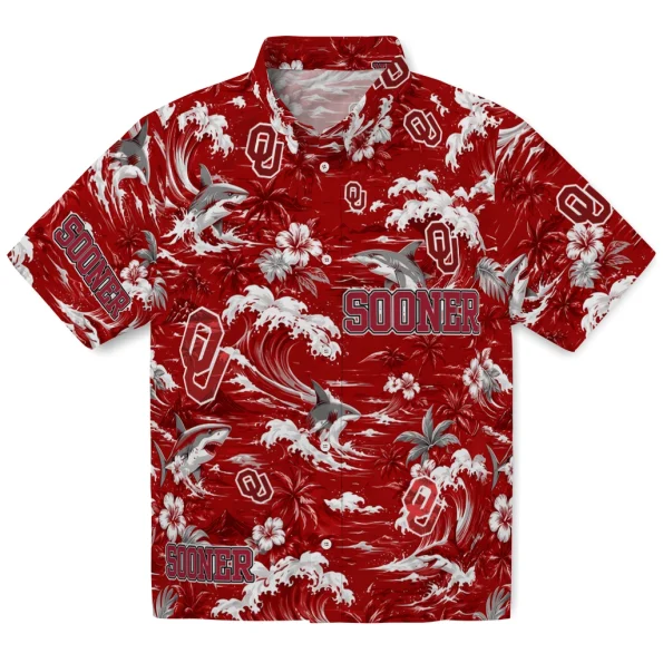 oklahoma-sooners-hawaiian-shirt-customized-wave-florals-crimson-best-selling oklahoma sooners hawaiian shirt customized wave florals crimson best selling