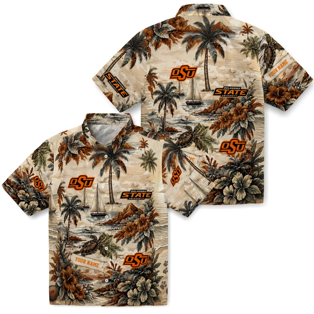 oklahoma-state-cowboys-hawaiian-shirt-customized-island-voyage-orange-beige-high-quality